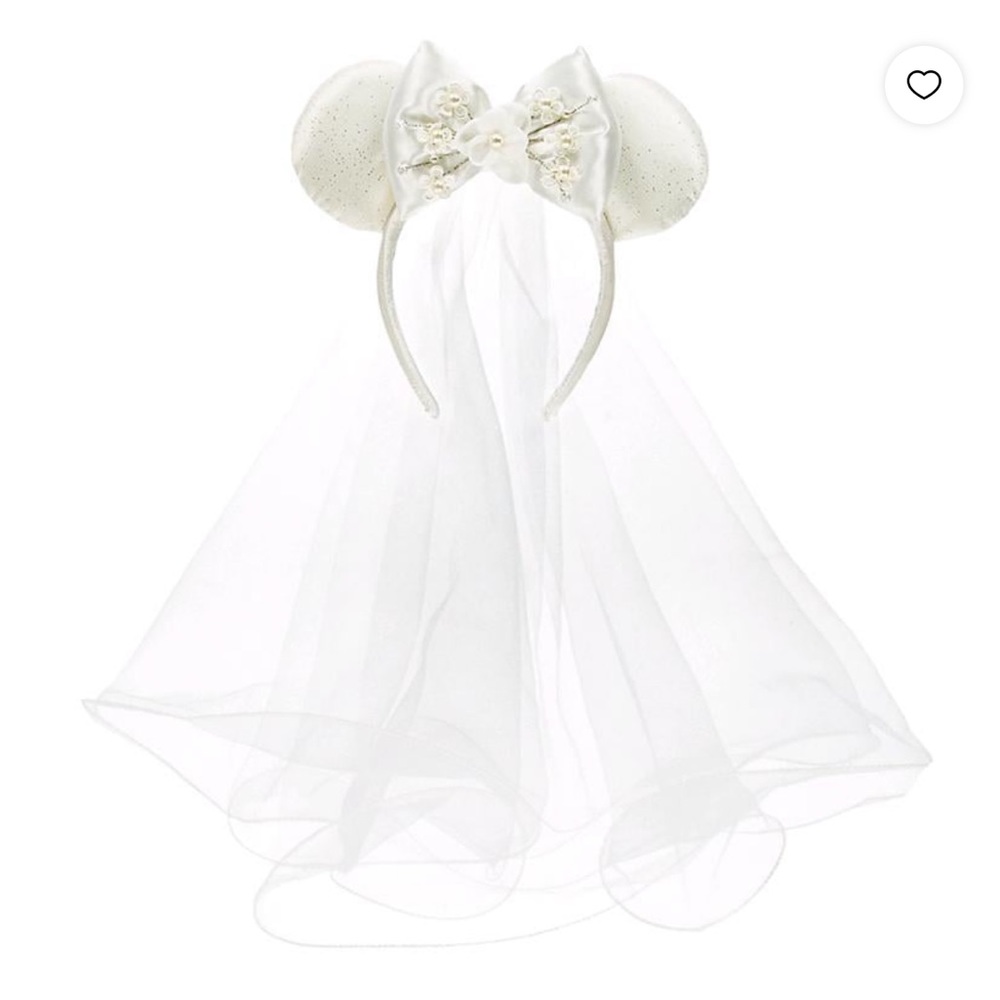 Disney Parks Minnie Mouse Bride Ears Headband